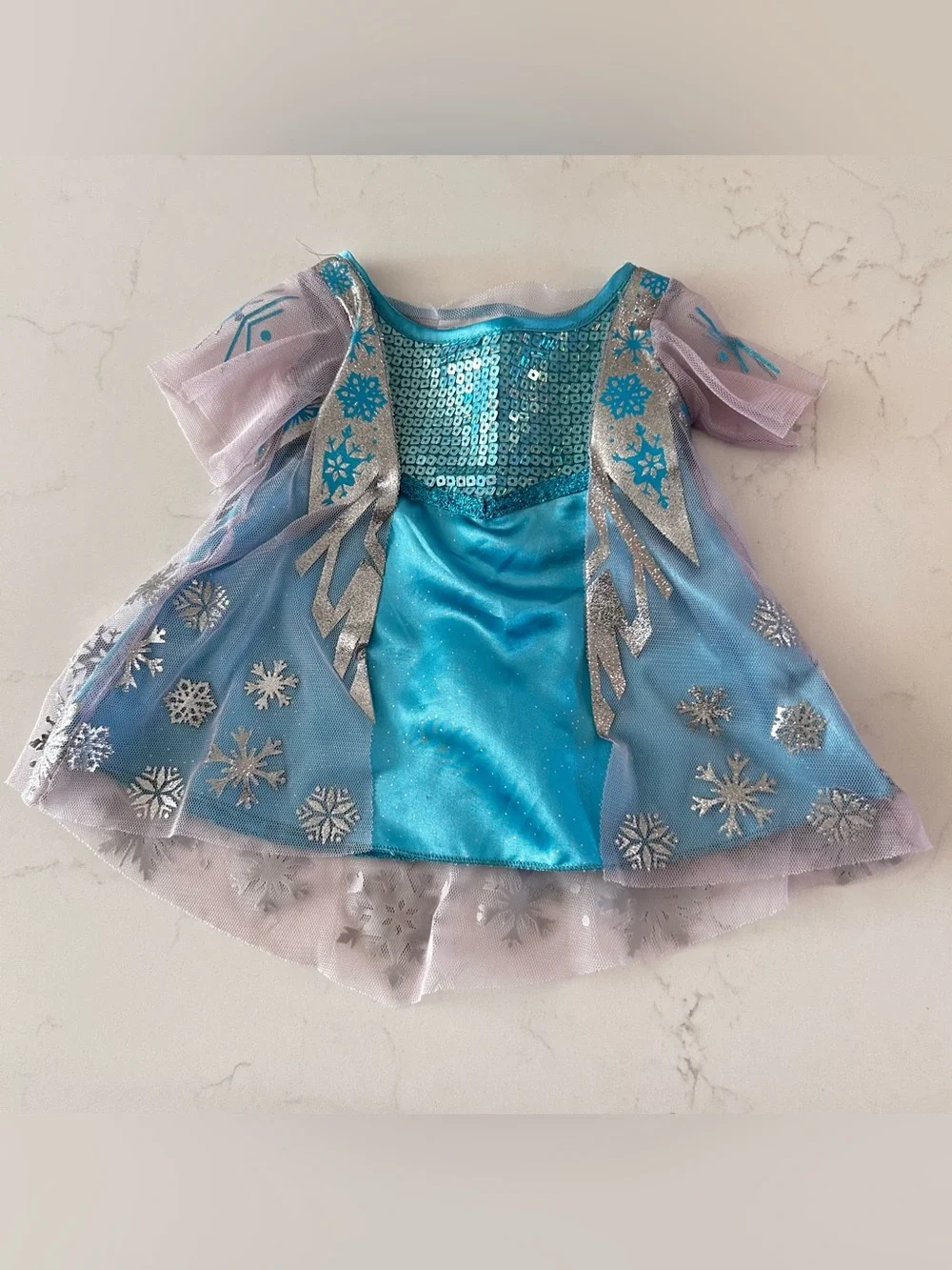Build-A-Bear Workshop Frozen Elsa Snowflake and Sequin Dress, BAB Clothing